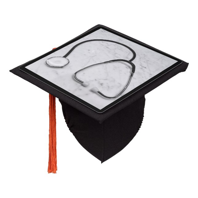 Stethoscope Doctors Nurses Medical 4Alice Graduation Cap Topper (Angled)