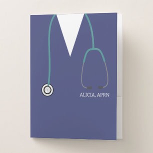 Stethoscope For Nurse Pocket Folder