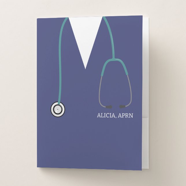 Stethoscope For Nurse Pocket Folder (Front)