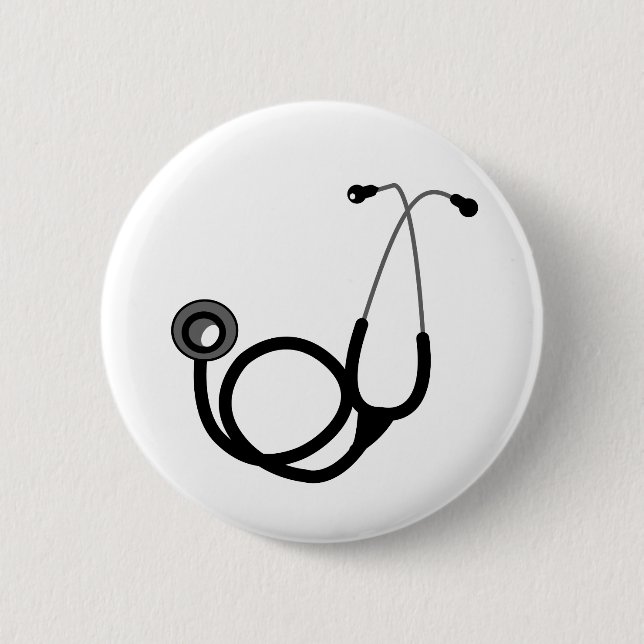 Stethoscope for the Doctor Button (Front)