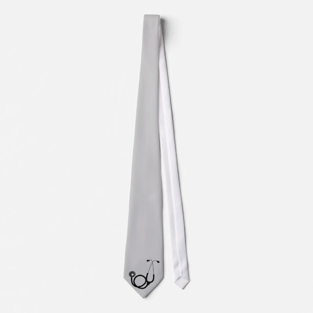 Stethoscope for the Doctor Neck Tie (Front)