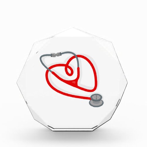 Stethoscope Heart Acrylic Award