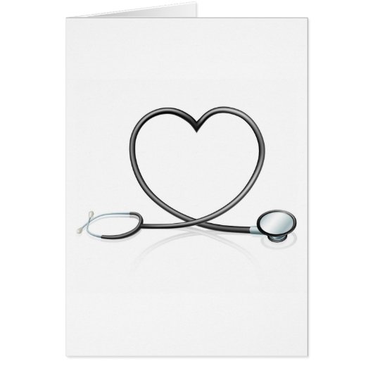 Stethoscope heart concept cards (Front)