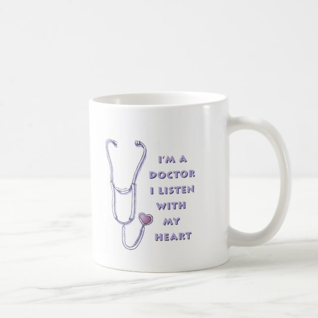Stethoscope Heart doctor Coffee Mug (Right)