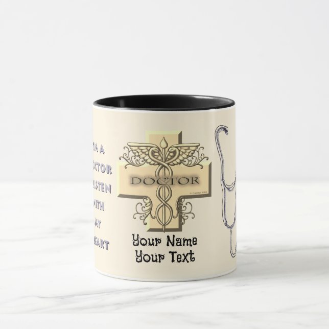 Stethoscope Heart doctor Mug (Center)