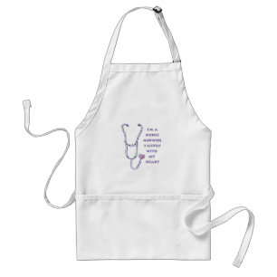 Stethoscope Heart Midwife Nurse Adult Apron