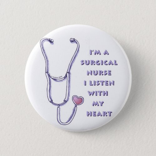 Stethoscope Heart Surgical Nurse   pin