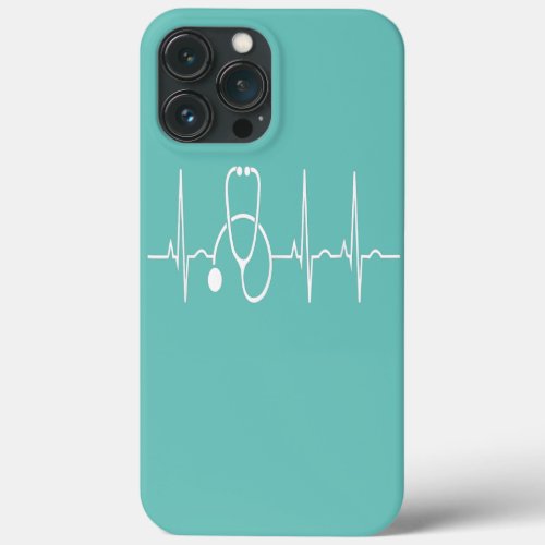 Stethoscope Heartbeat EKG Nurse Medical Doctor iPhone 13 Pro Max Case