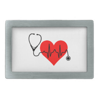 Stethoscope Heartbeat Heart Belt Buckle