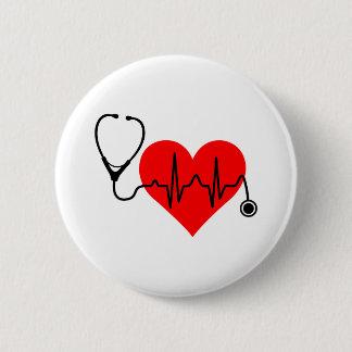 Stethoscope Heartbeat Heart Button