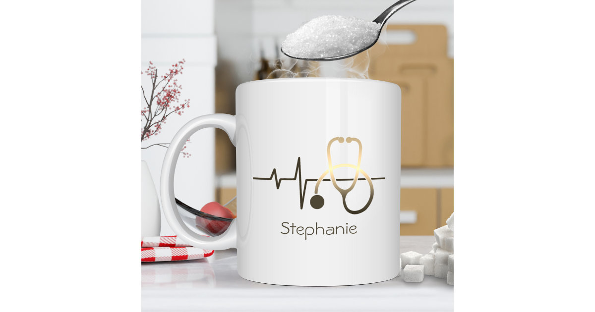 Stethoscope Personalized Travel Coffee Mug for Medical