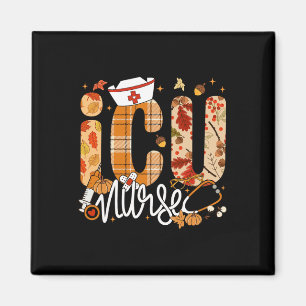 Stethoscope Icu Nurse Fall Yall Autumn Leaves Than Magnet