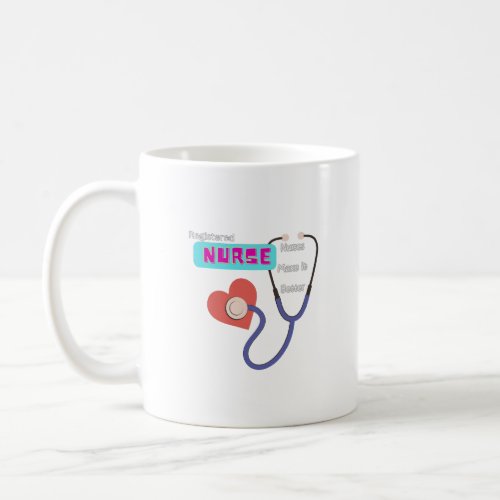 Stethoscope Love Cute RN Coffee Mug