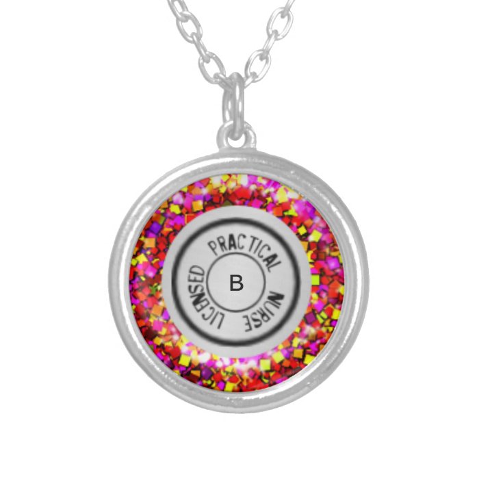 Stethoscope LPN   Glittered Necklaces