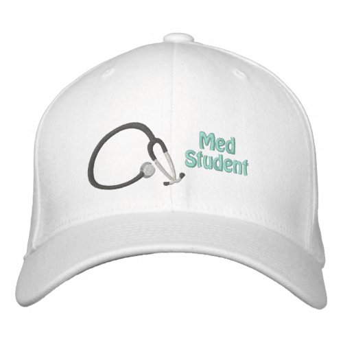 Stethoscope Med Student Embroidered Cap