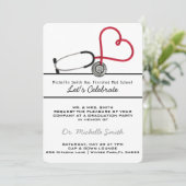 Stethoscope Medical Doctor Graduation Announcement (Standing Front)