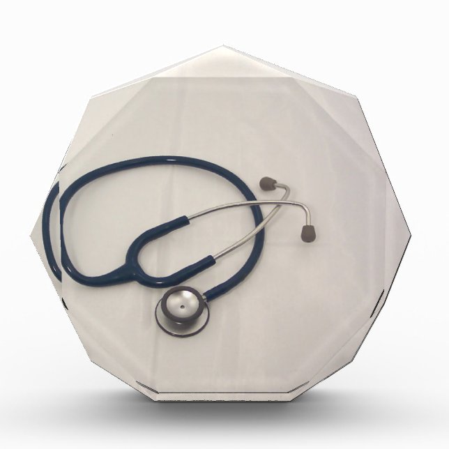 Stethoscope Medical & Emergency  EMT's Acrylic Award (Front)