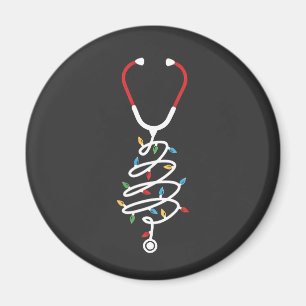 Stethoscope Medical Supplies Christmas Tree Lights Magnet
