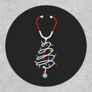 Stethoscope Medical Supplies Christmas Tree Lights Patch