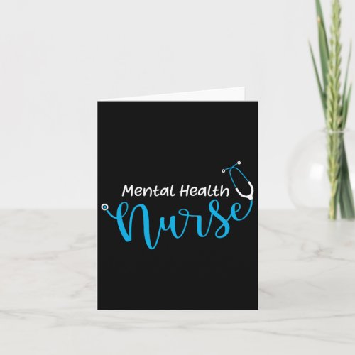 Stethoscope Mental Health Nurse  Card