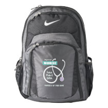 Stethoscope Nike backpack with medical nurse name Stethoscope Nike backpack with medical nurse name