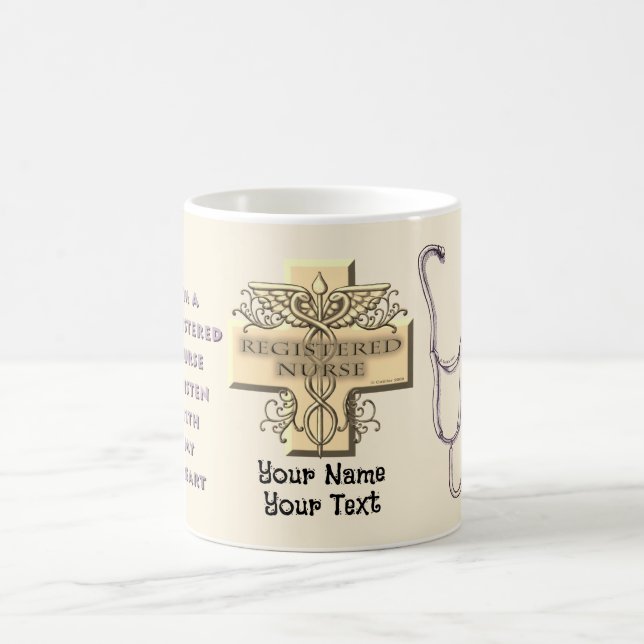 Stethoscope nurse  coffee mug (Center)