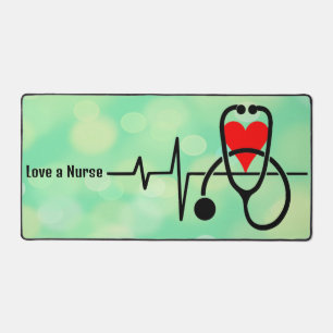 Stethoscope Nurse Healthcare Desk Pad