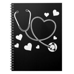 Stethoscope Nurse Love Hospital Notebook