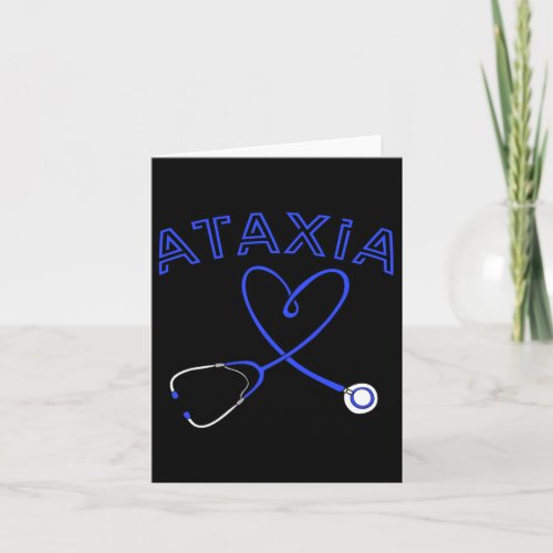 Stethoscope Nurse Neurological Hemiataxia Ribbon  Card