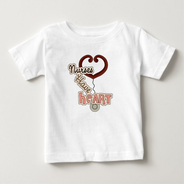 Stethoscope Nurses Have Heart T-shirts and GIfts (Front)