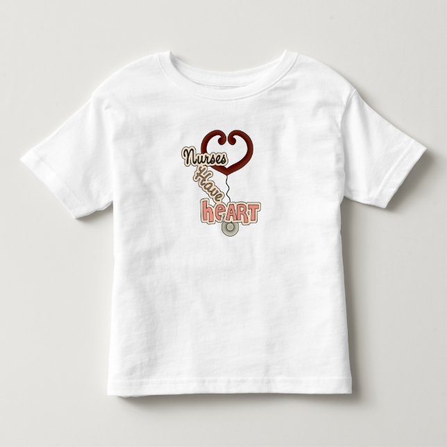 Stethoscope Nurses Have Heart T-shirts and GIfts (Front)