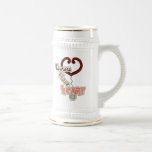Stethoscope Nurses Have Heart T-shirts and GIfts Beer Stein