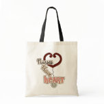 Stethoscope Nurses Have Heart T-shirts and GIfts Tote Bag