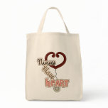 Stethoscope Nurses Have Heart T-shirts and GIfts Tote Bag