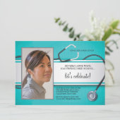 Stethoscope Photo Invitations (Standing Front)