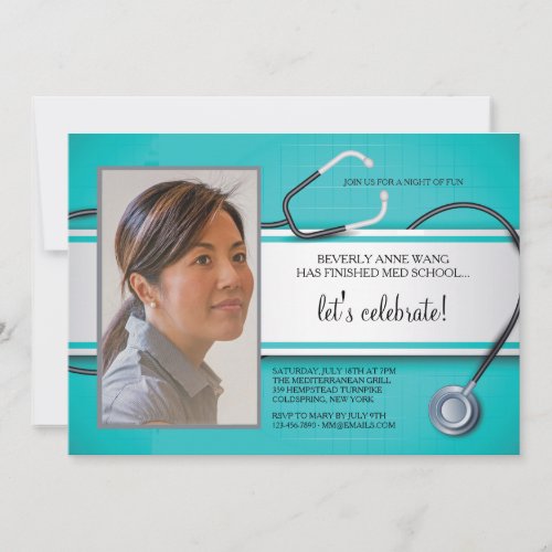 Stethoscope Photo Invitations