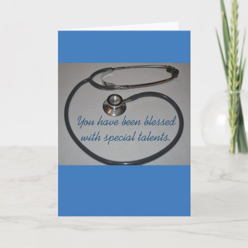 Stethoscope Physicians Assistant Graduation Card