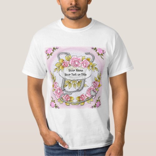 Stethoscope Roses  tshirt