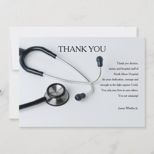 Stethoscope Thank You Card