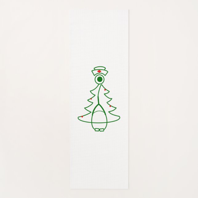 Stethoscope Tree (green)   Yoga Mat (Front)