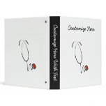Stethoscope Tshirts and Gifts 3 Ring Binder