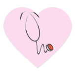 Stethoscope Tshirts and Gifts Heart Sticker