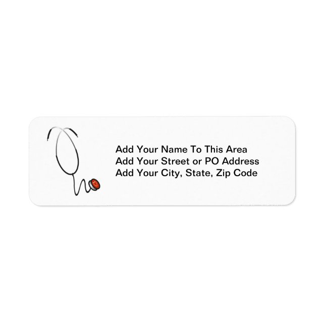 Stethoscope Tshirts and Gifts Label (Front)