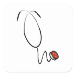 Stethoscope Tshirts and Gifts Square Sticker