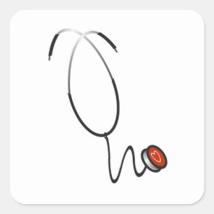 Stethoscope Tshirts and Gifts Square Sticker