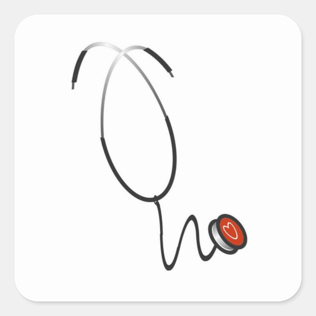 Stethoscope Tshirts and Gifts Square Sticker (Front)