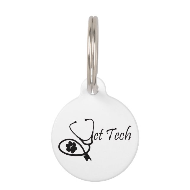 stethoscope vet tech tag (Front)