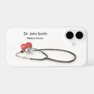 Stethoscope with Heart Medical Care & Healthcare iPhone 17 Case