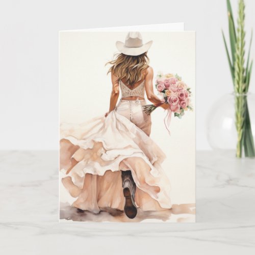 Stetson  Lace Wedding  Blossoming Bride Card