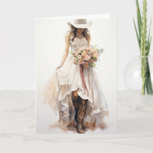 Stetson & Lace Wedding: Chasing Horizons Card